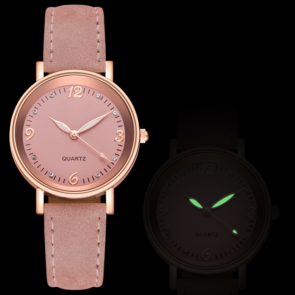 Vintage Watch Crystal - ผู้หญิงนาฬิกา Vintage Casual หนัง Band ใหม่สุภาพสตรีนาฬิกาข้อมือควอตซ์