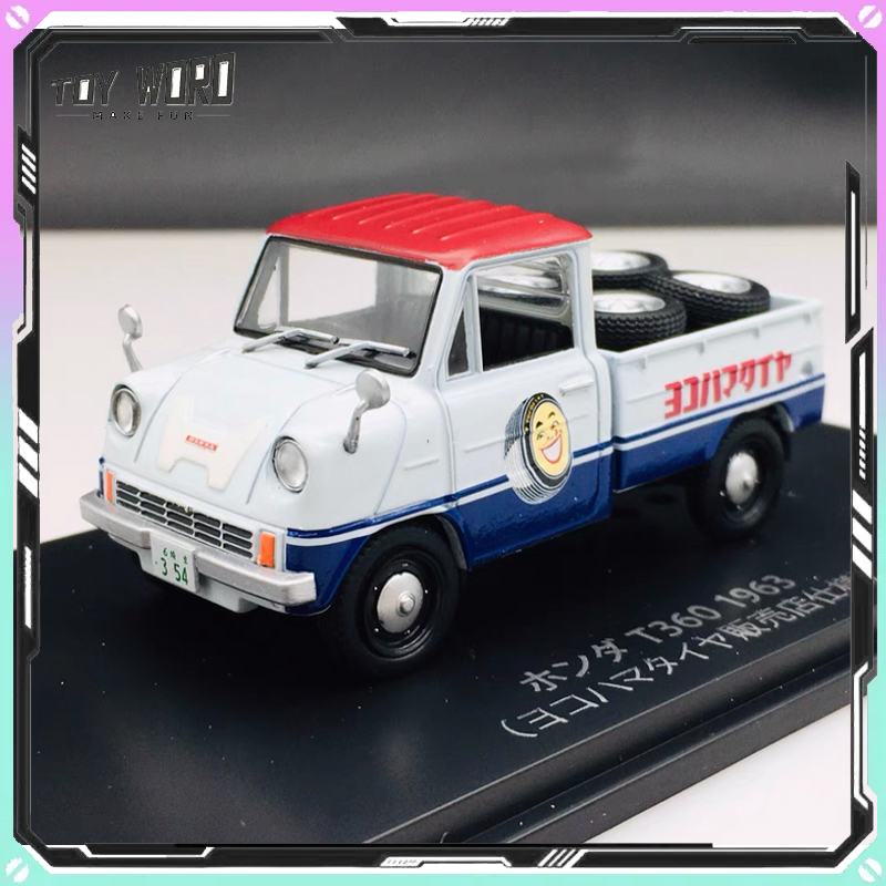 Vintage Collectible Shop - Spark 1:43 โมเดลรถบรรทุกจำลองย้อนยุคญี่ปุ่น ร้านขายยางรถยนต์ ฉากจำลองรายละเอียดสูง วัสดุโลหะผสม
