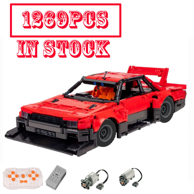 Vintage Collectible Cars - 1288 ชิ้น บล็อกตัวต่อรถสปอร์ตสไตล์วินเทจยุค 80 JDM แบบเทคนิค