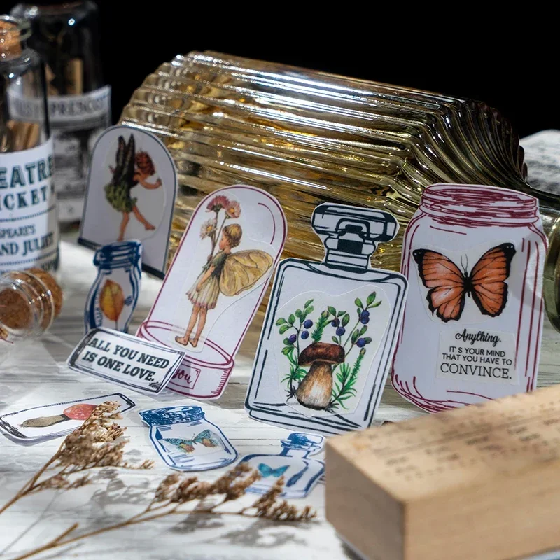 Vintage Collectible Stamps - สติกเกอร์คอลเลคชั่น 20 ชิ้น ชุดรวมลายวินเทจ สำหรับตกแต่งสมุดบันทึก สติกเกอร์ไดคัท
