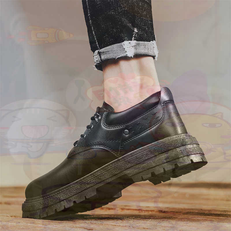 Vintage Collectible Shop - Dark Natural หนังแฟชั่น Trainers เทนนิสรองเท้าผ้าใบผู้ชายรองเท้าแฟชั่นรองเท้าผ้าใบคุณภาพกีฬาราคาต่ําสุขภาพ