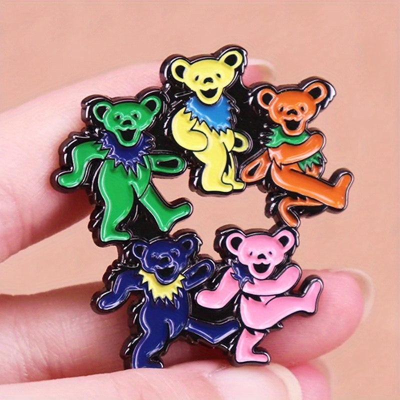Vintage Collectible Bears - หมีเต้นรําEnamel Pin Rock Bandแรงบันดาลใจเข็มกลัดเพลงอัลบั้มEnamel Pinแฟนของขวัญคอลเลกชัน