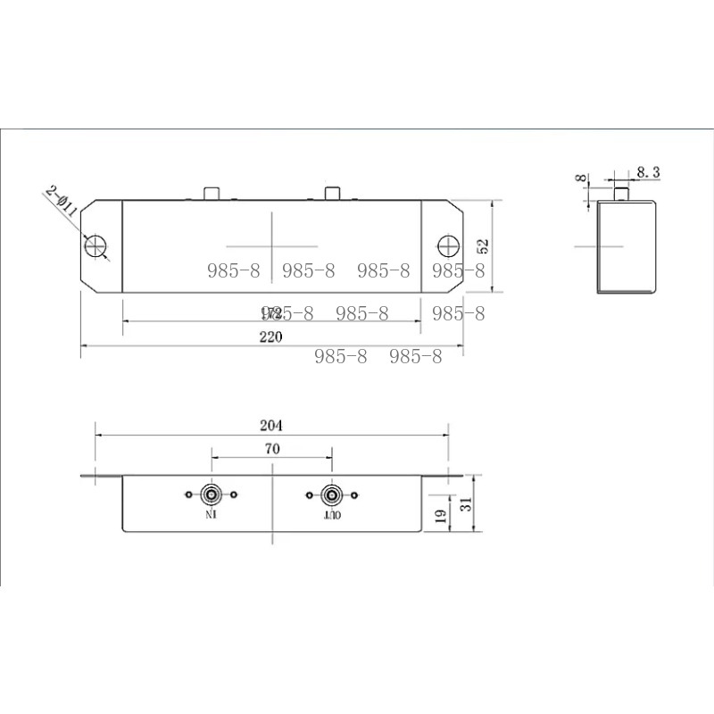 Tube Amplifier Part - สปริงรีเวิร์บสำหรับแอมป์กีตาร์แบบหลอด, สปริงรีเวิร์บขนาดกะทัดรัด สามารถซ่อมแซมอะไหล่สำหรับตู้รีเวิร์บของแอมป์กีตาร์วินเทจ
