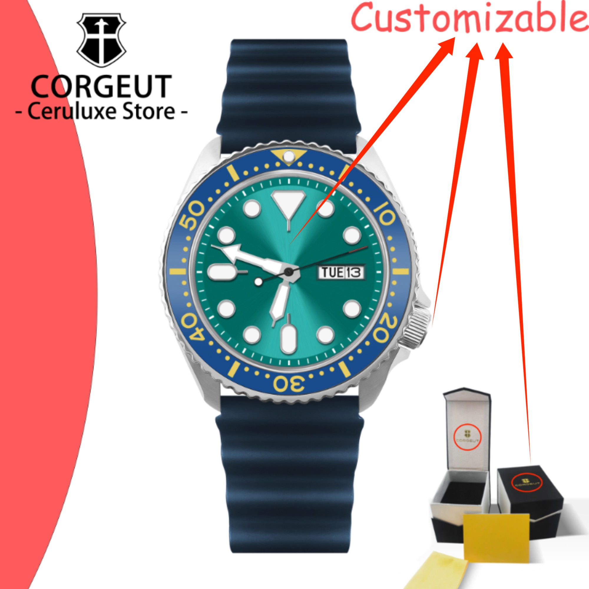 นาฬิกาดำน้ำวินเทจโลโก้แบบกำหนด - Vintage Watch Crystal บทวิจารณ์และราคา