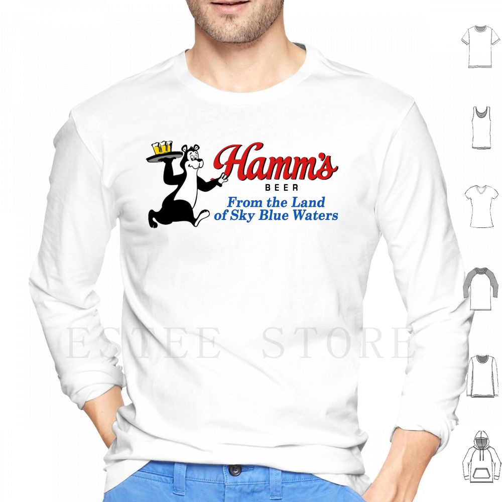 Hamm's Beer Bear Design Hoodie - Vintage Collectible Bears บทวิจารณ์และราคา