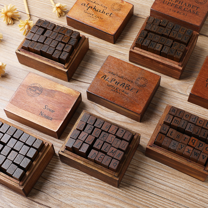 ชุดแสตมป์ตัวอักษร 28 ชิ้น/กล่อ - Vintage Collectible Stamps บทวิจารณ์และราคา