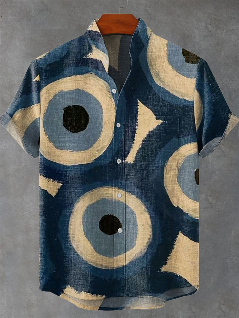 เสื้อเชิ้ตผ้าลินินแขนสั้นผู้ชา - Vintage Collectible Shop บทวิจารณ์และราคา