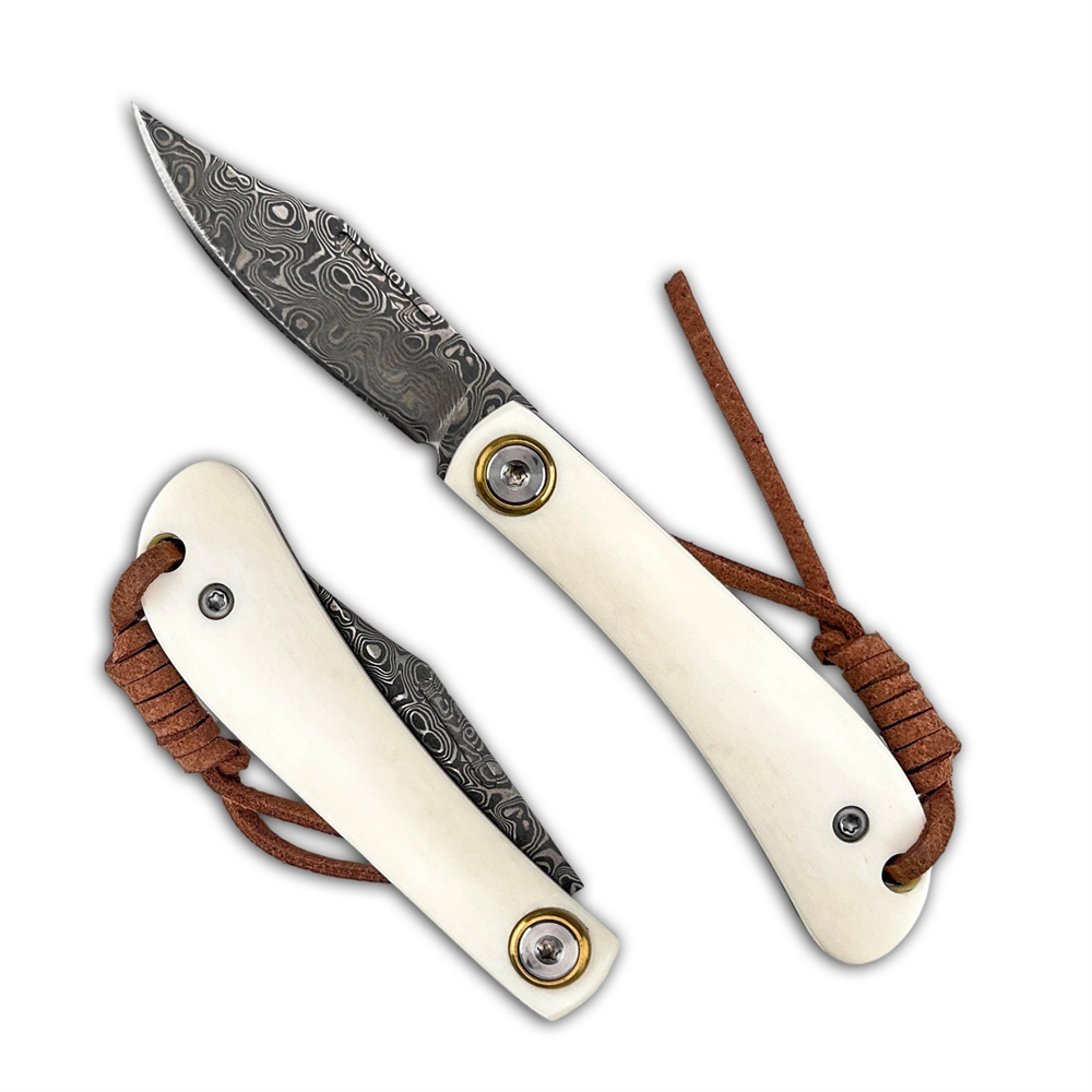 มีดพับดามัสกัส EDC วินเทจขนาดก - Vintage Collectible Knives บทวิจารณ์และราคา