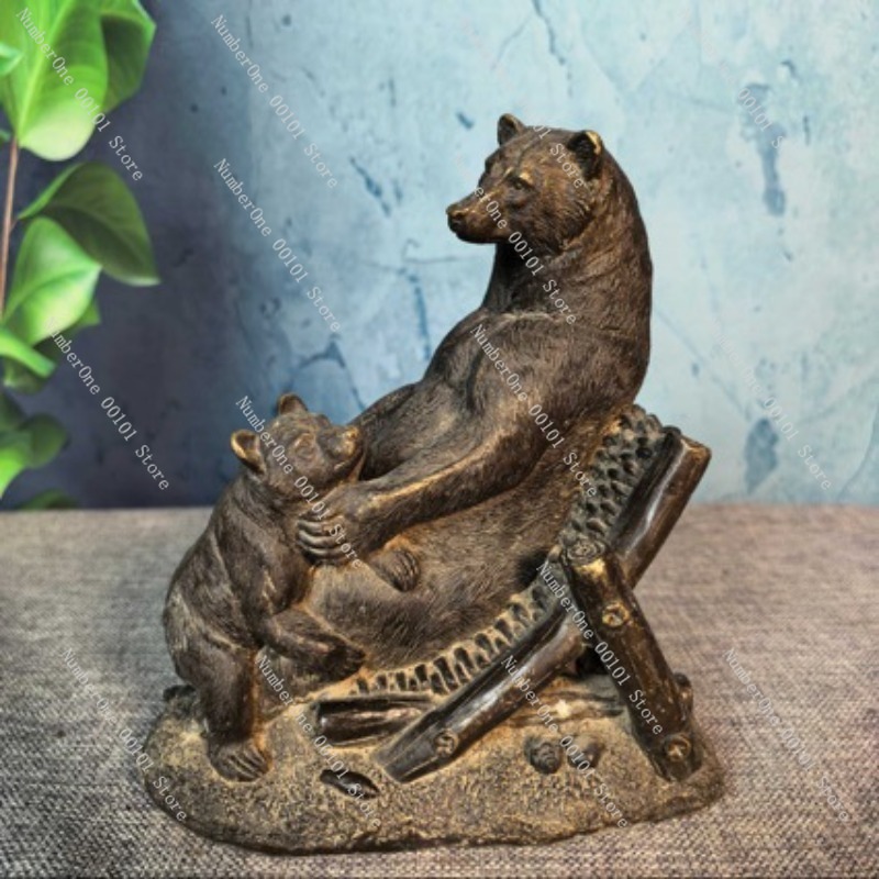 ของตกแต่งรูปหมีทองสัมฤทธิ์โบรา - Vintage Collectible Bears บทวิจารณ์และราคา