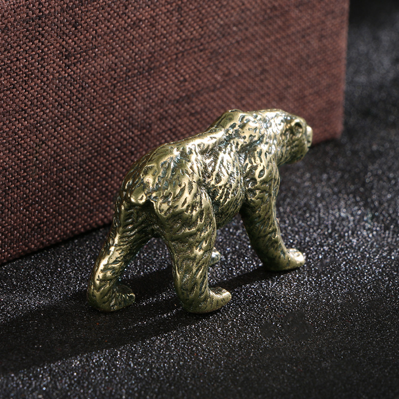 รูปปั้นหมีทองเหลืองโบราณสไตล์จ - Vintage Collectible Bears บทวิจารณ์และราคา