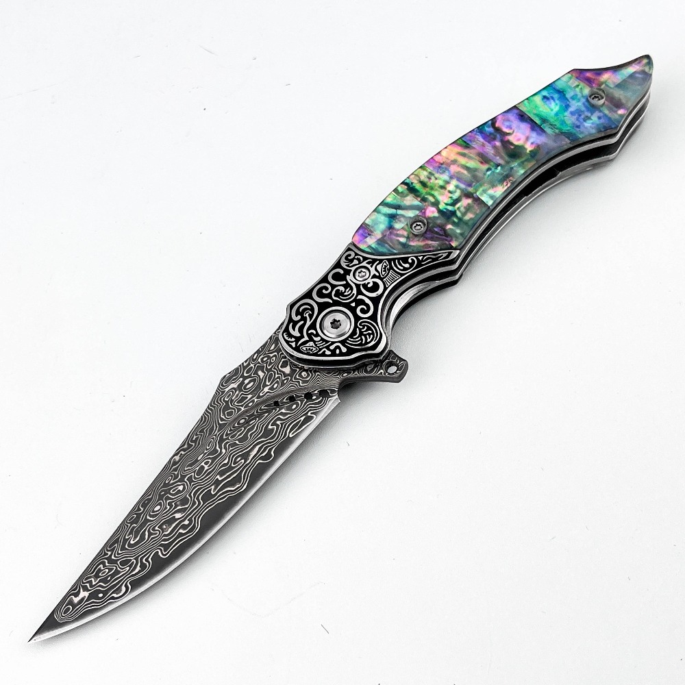 มีดพับลายดามัสกัสแบบวินเทจใหม่ - Vintage Collectible Knives บทวิจารณ์และราคา