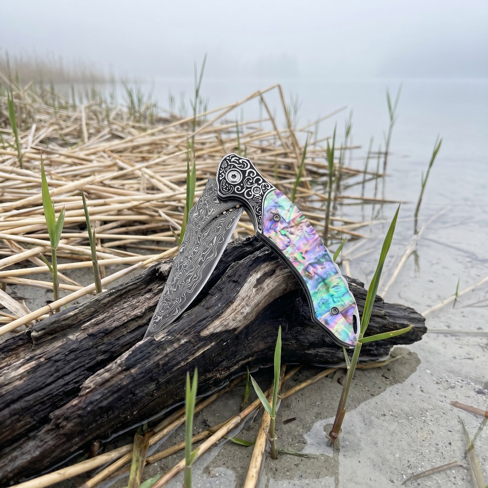 มีดพับลายดามัสกัสแบบวินเทจใหม่ - Vintage Collectible Knives บทวิจารณ์และราคา