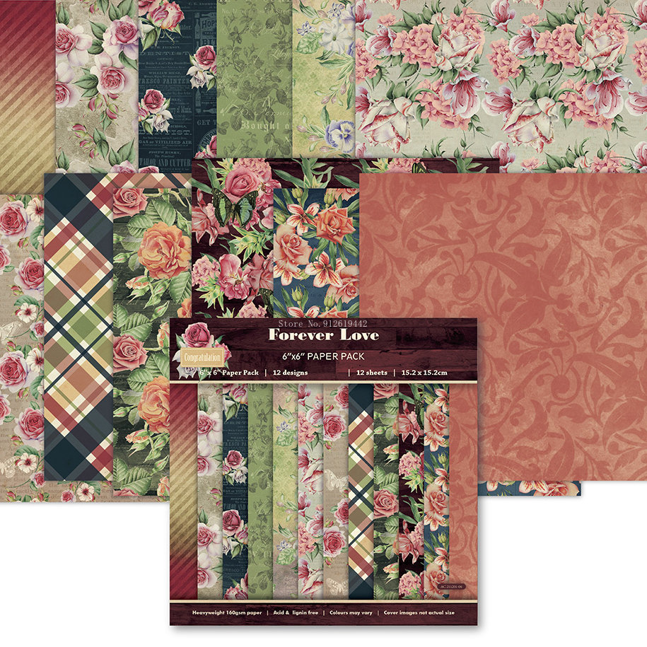 12แผ่นดอกไม้พิมพ์ Scrapbooking - Vintage Collectible Magazines บทวิจารณ์และราคา