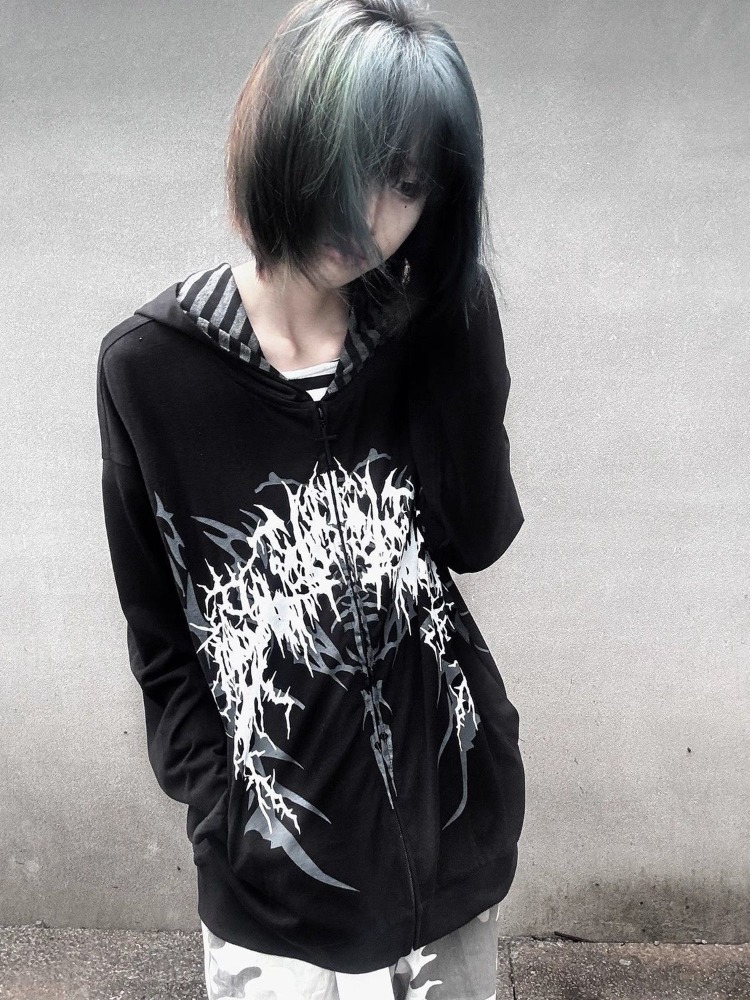 วัฒนธรรมย่อย Y2k ญี่ปุ่น Hoode - Vintage Zip Hoodie บทวิจารณ์และราคา