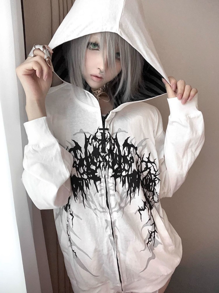 วัฒนธรรมย่อย Y2k ญี่ปุ่น Hoode - Vintage Zip Hoodie บทวิจารณ์และราคา