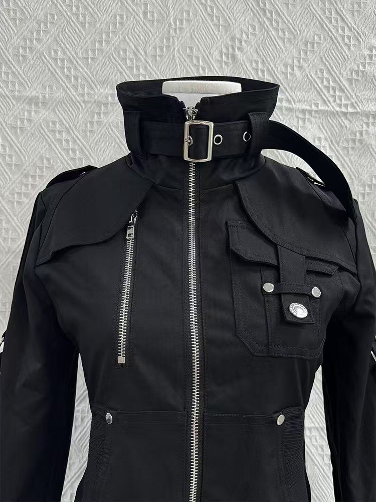 เสื้อฮู้ดดี้ทรงสลิมสีดำสไตล์โก - Vintage Zip Hoodie บทวิจารณ์และราคา