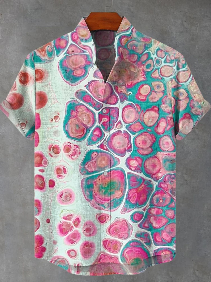 ใหม่ผู้ชายแขนสั้นผ้าลินินเสื้อ - Vintage Collectible Shop บทวิจารณ์และราคา