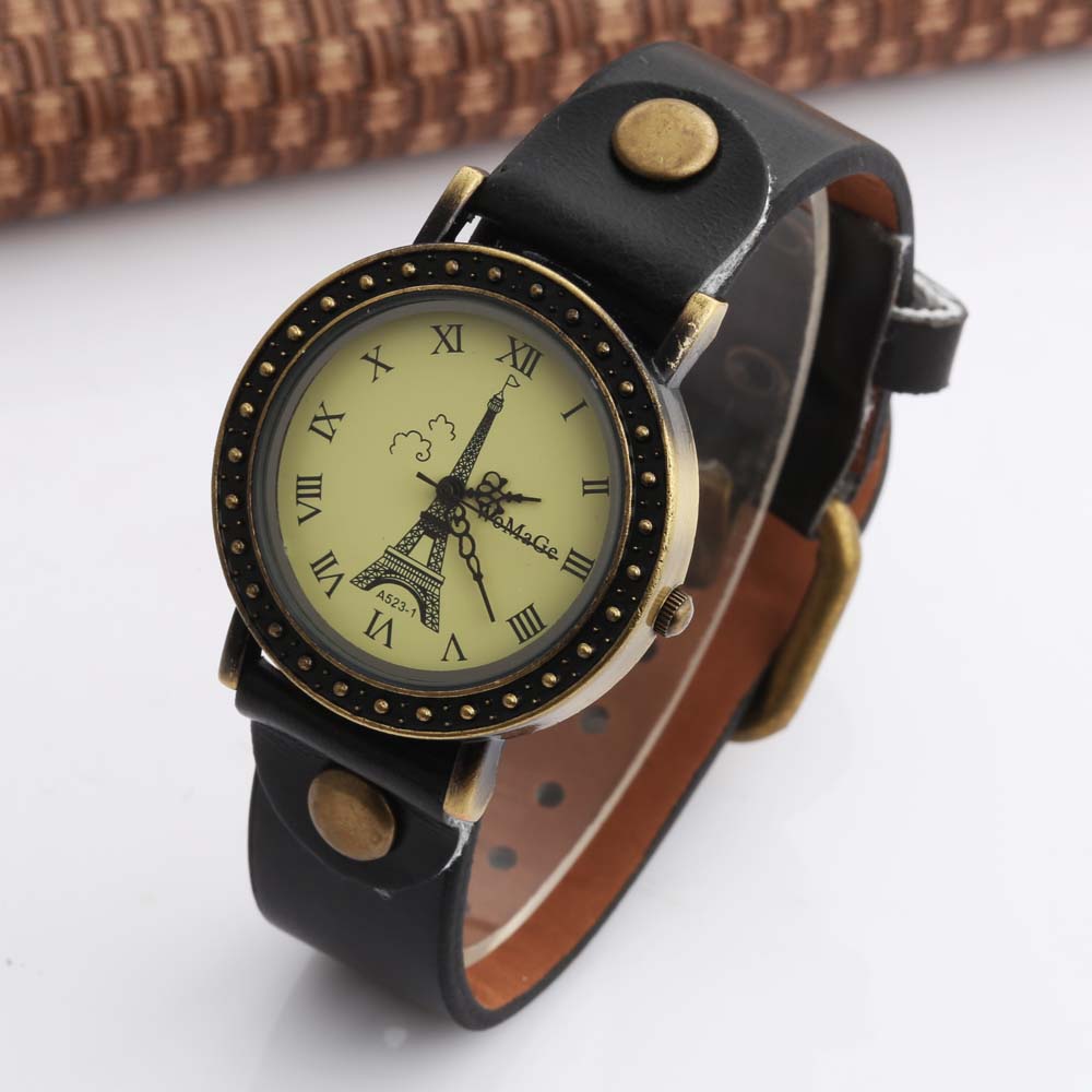 สตรีนาฬิกาแฟชั่นผู้หญิงสายรัดน - Vintage Watch Crystal บทวิจารณ์และราคา