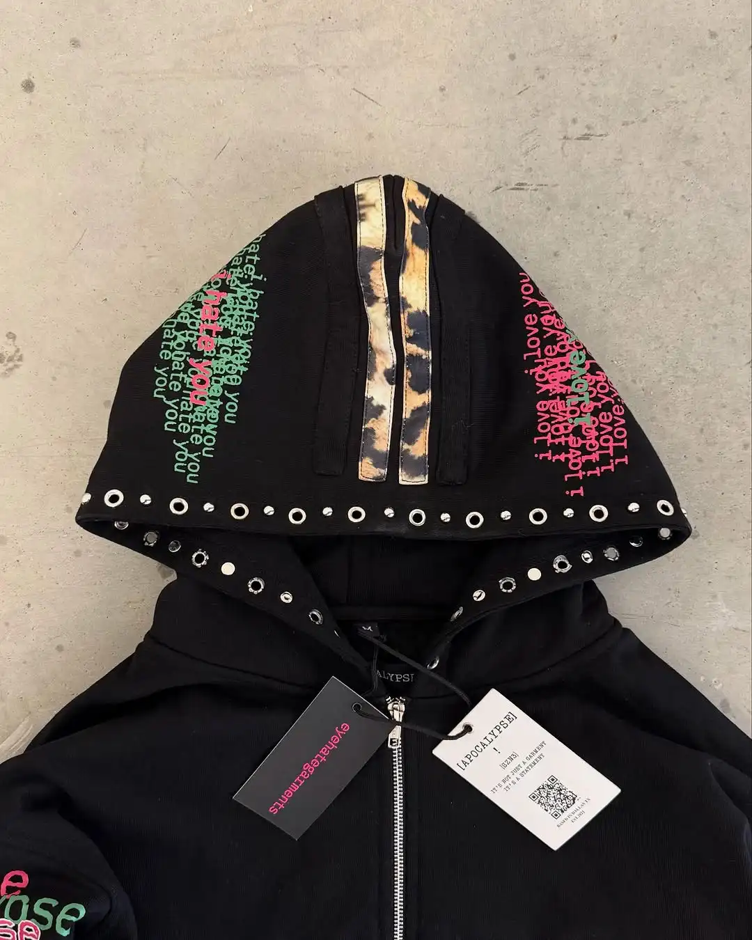 Eyehategarment Street แฟชั่น H - Vintage Zip Hoodie บทวิจารณ์และราคา