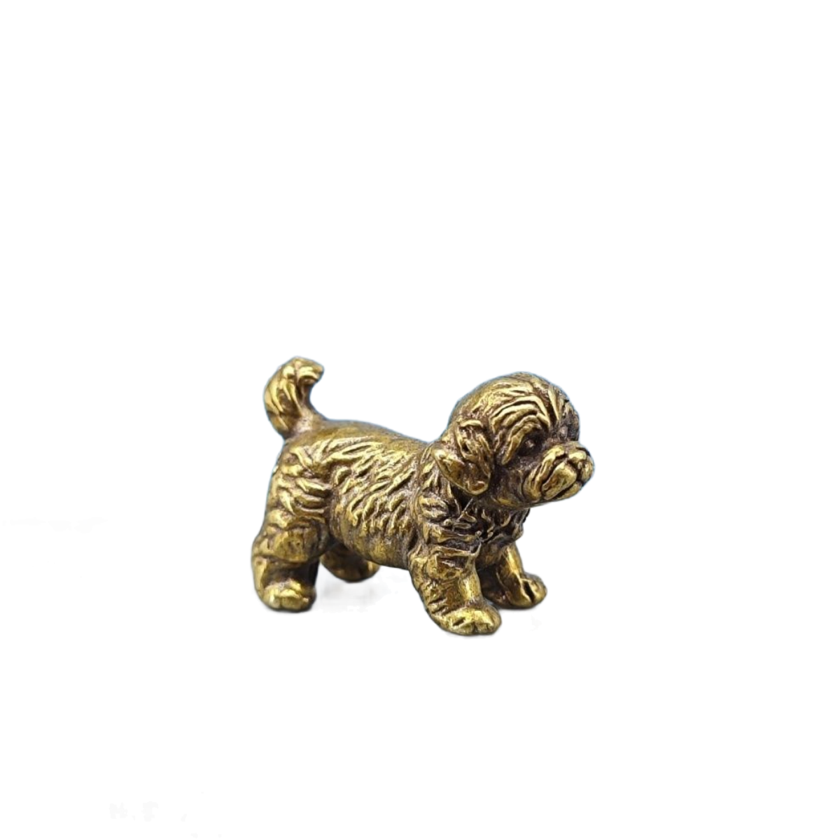 รูปปั้นสุนัขทองเหลืองขนาดเล็ก  - Vintage Collectible Bears บทวิจารณ์และราคา