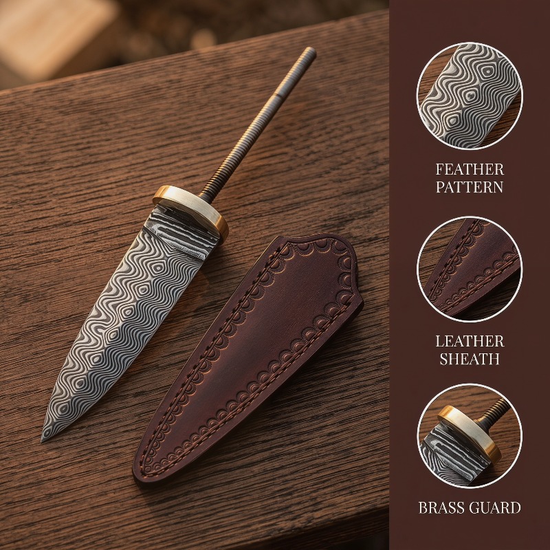 มีดชาเหล็กดามัสกัสแบบวินเทจ งา - Vintage Collectible Knives บทวิจารณ์และราคา