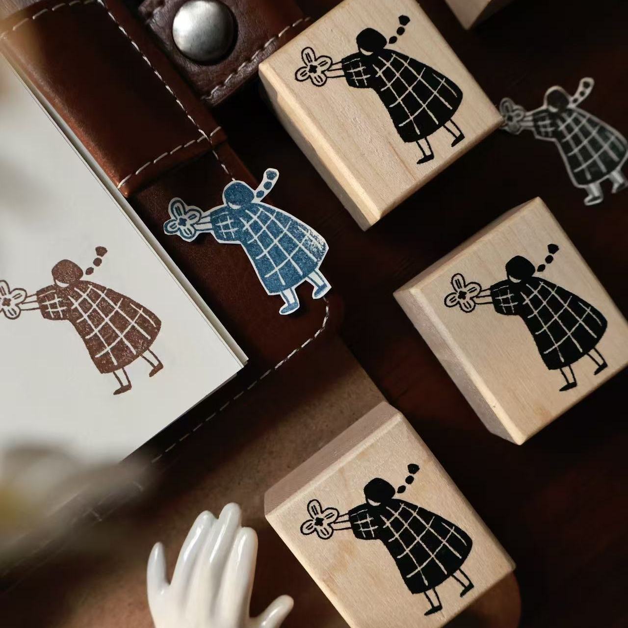 แสตมป์ไม้ลายร่มเค้กสไตล์วินเทจ - Vintage Collectible Stamps บทวิจารณ์และราคา