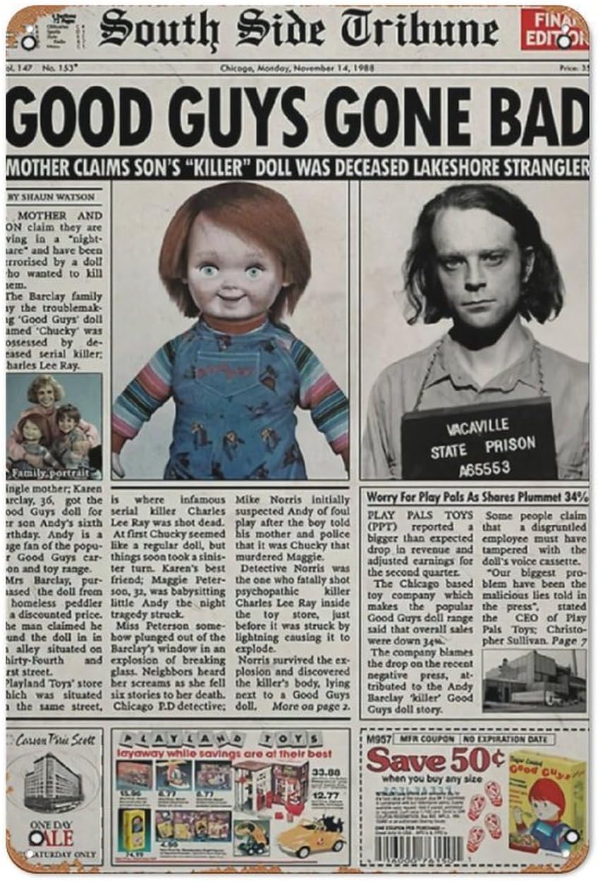 เด็กเล่น 1988 หนังสือพิมพ์โปสเ - Collectible Vintage Newspapers บทวิจารณ์และราคา
